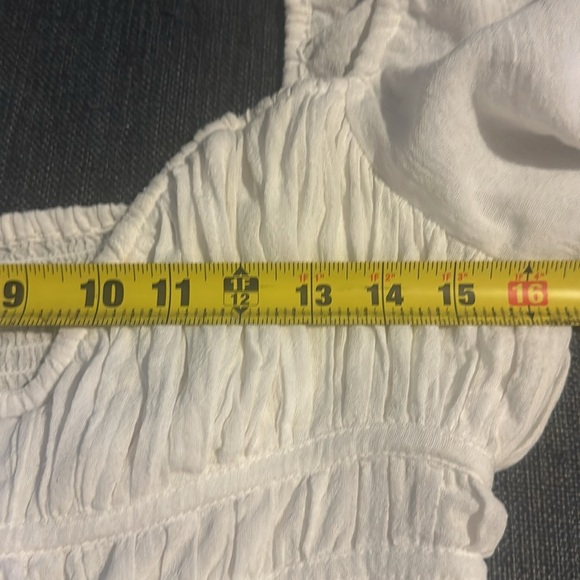 Free People Chloe Puff Sleeve white Blouse approx size Small not tag attached - Picture 5 of 11